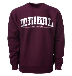 ARCHED - Men's Maroon Crewneck